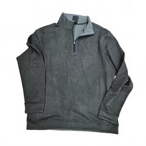 NEW F/X FUSION women's reversible micro dot zip fleece top in grey